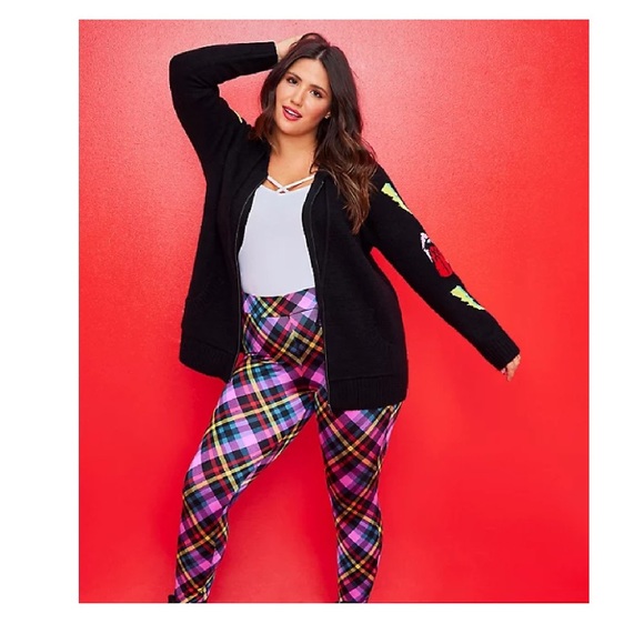 Torrid x Betsey Johnson Zip Up Hoodie Sweater 2X - Picture 4 of 8